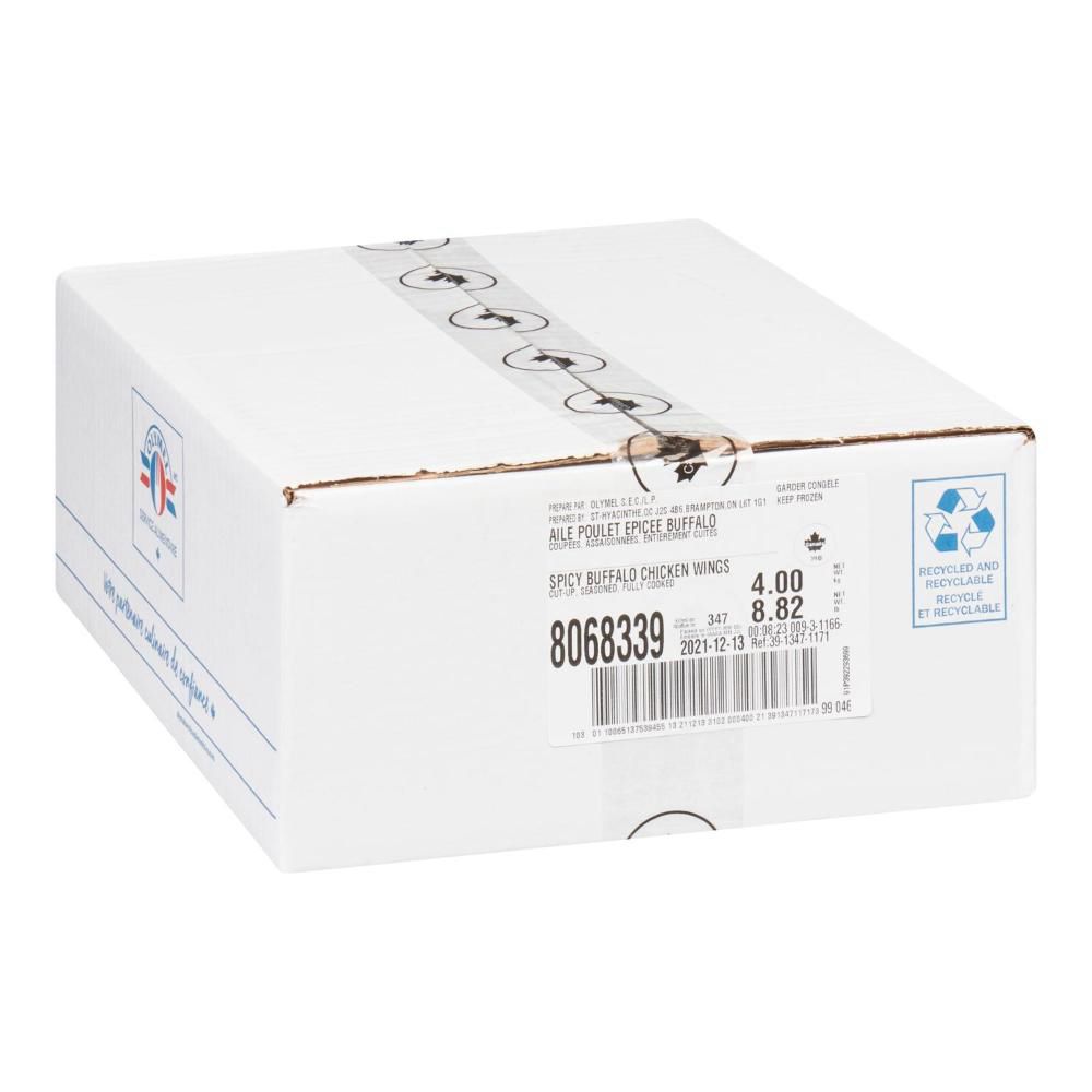 Olymel 90-120 Iqf Cooked Buffalo Chicken Wings, 4 Kg