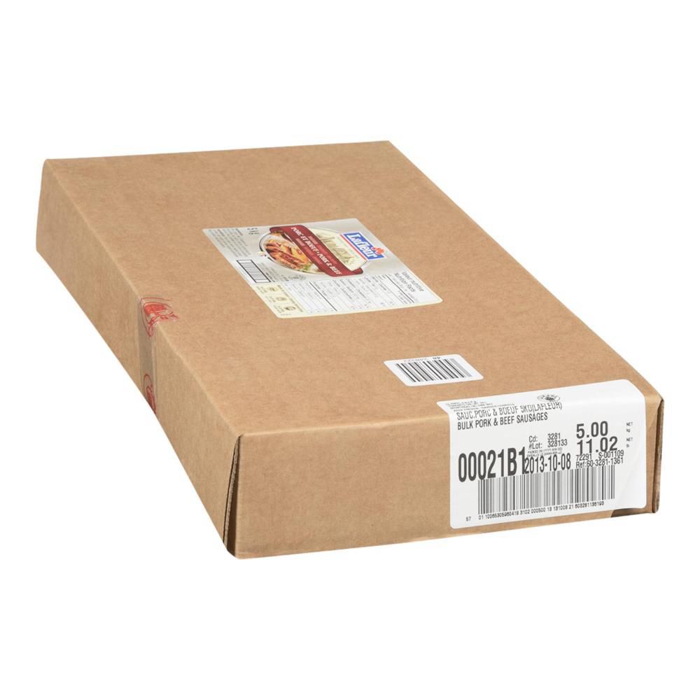 Lafleur Saucisse De Petit-déjeuner Au Porc Et Au Bœuf Avec Boyau De Collagène, 5 Kg