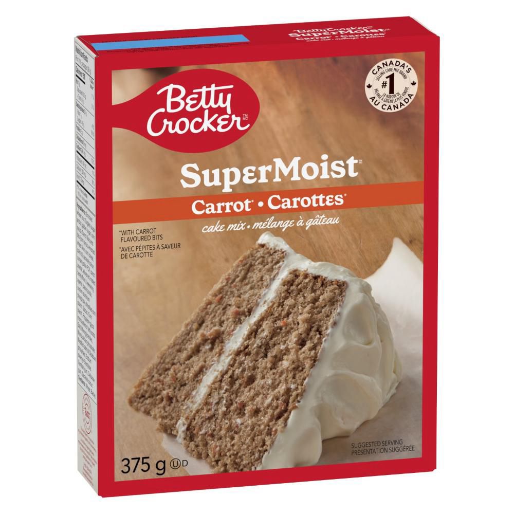 Betty Crocker Mélange Pour Gâteau Aux Carottes Super Moelleux, 375 G -- 12 Par Boîte