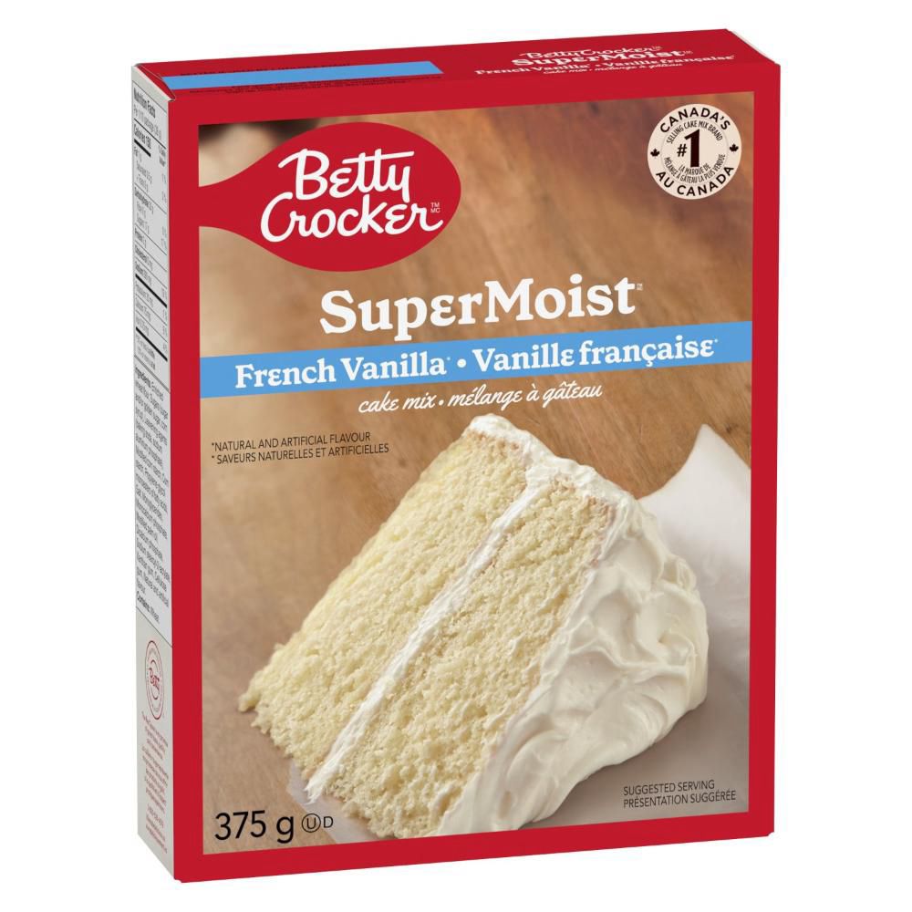 Betty Crocker Super Moist French Vanilla Cake Mix, 375 G -- 12 Per Case