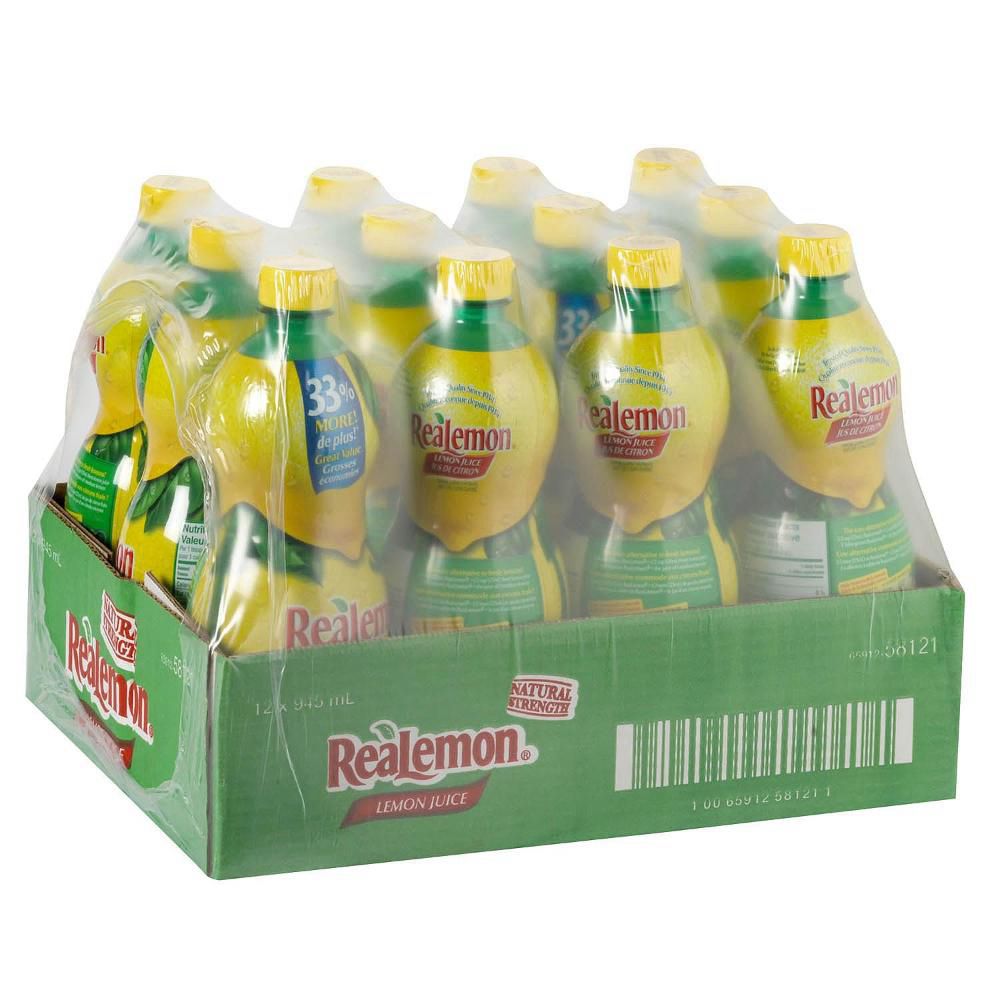 Realemon Lemon Juice, 945 Ml -- 12 Per Case