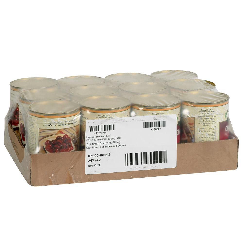 E.d. Smith Cherry Pie Filling - Ready To Cook, 540 Ml -- 12 Per Case