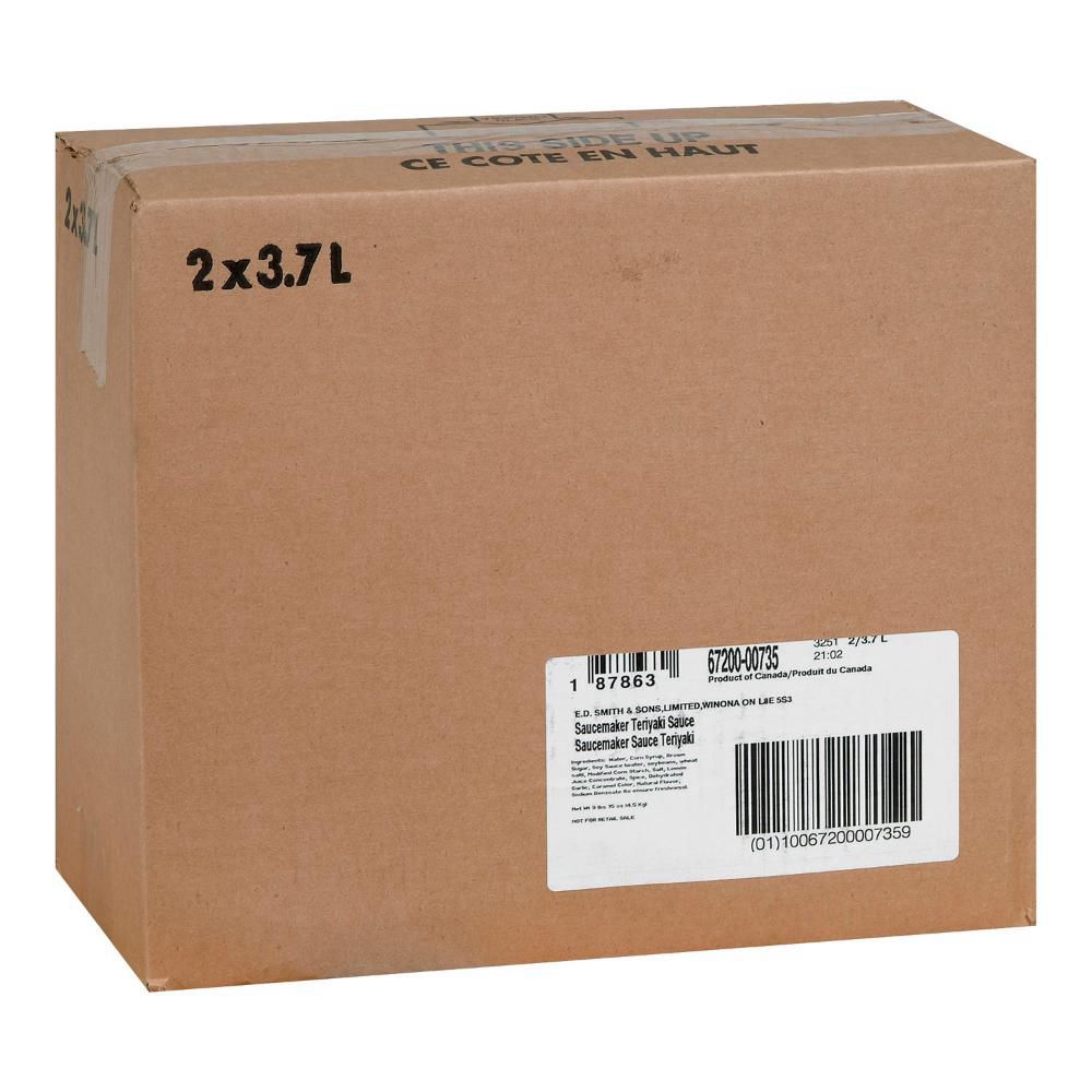 Saucemaker Teriyaki Sauce, 3.7 L -- 2 Per Case
