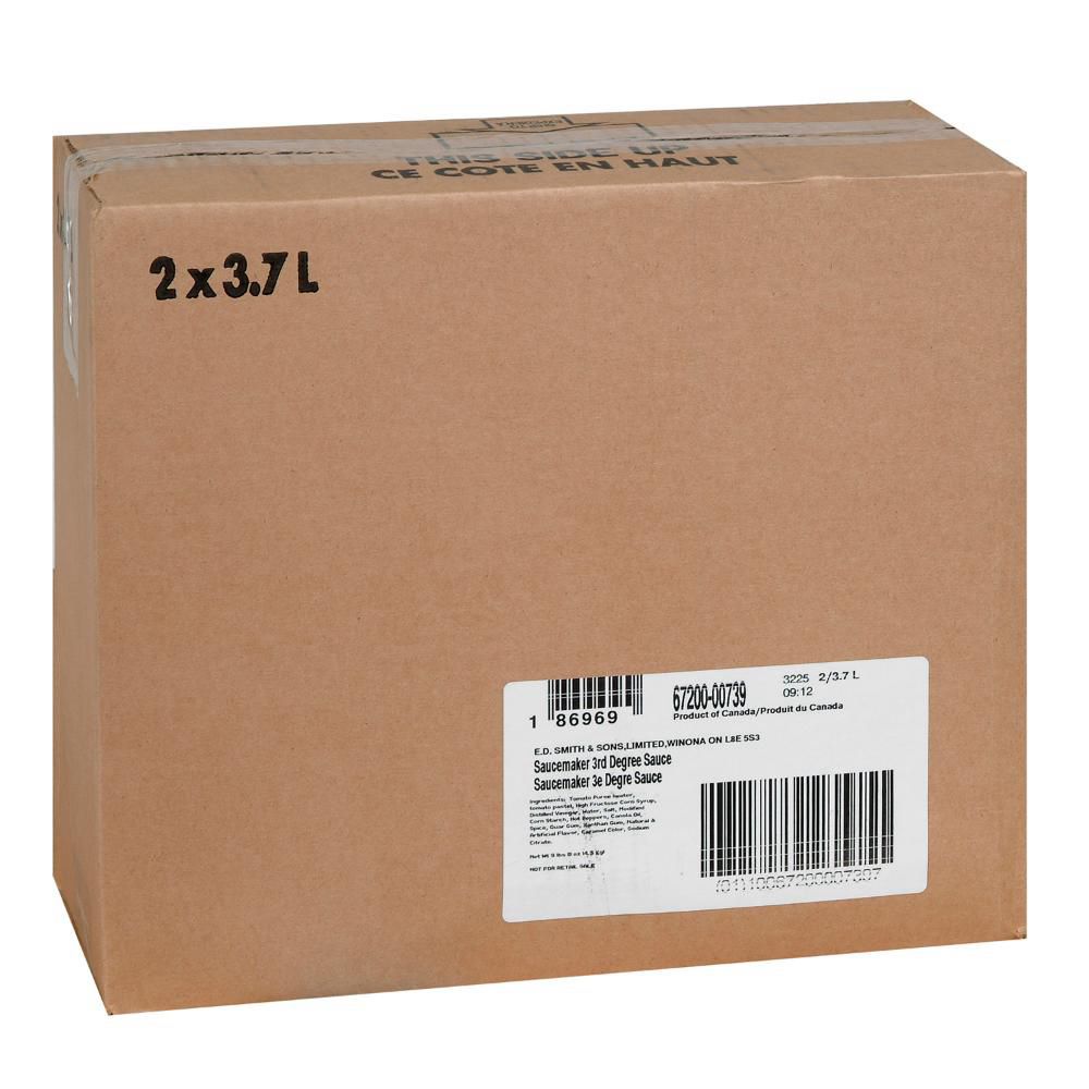 Saucemaker Sauce Piquante Third Degree, 3,7 L -- 2 Par Boîte
