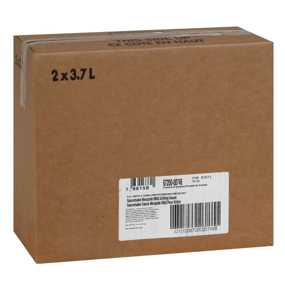 Saucemaker Mesquite Bbq Sauce, 3.7 L -- 2 Per Case