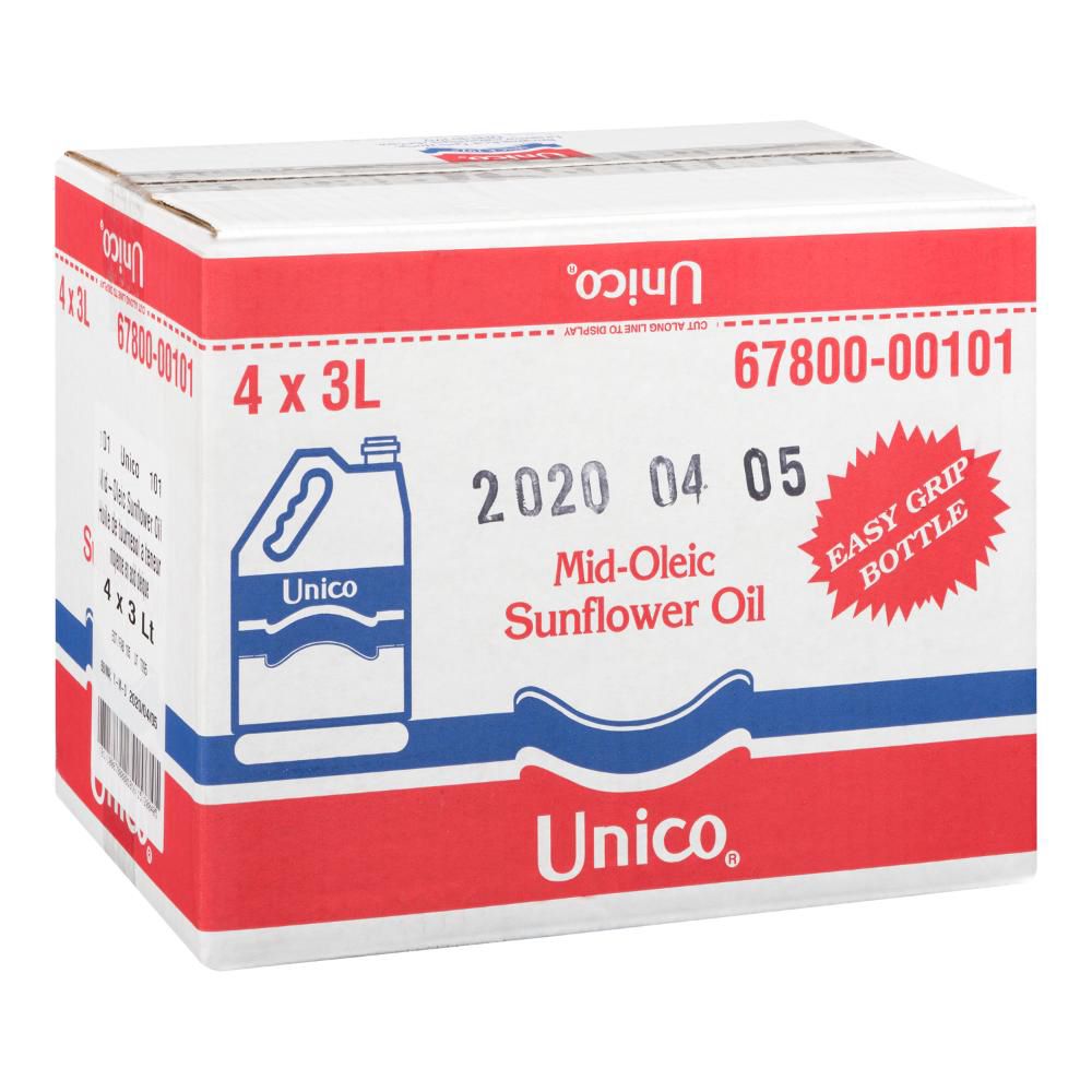 Unico Sunflower Oil, 3 L -- 4 Per Case