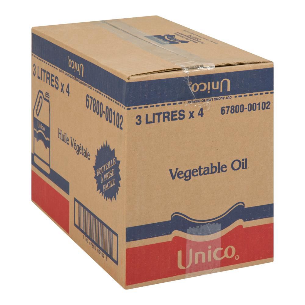 Unico Vegetable Oil, 3 L -- 4 Per Case