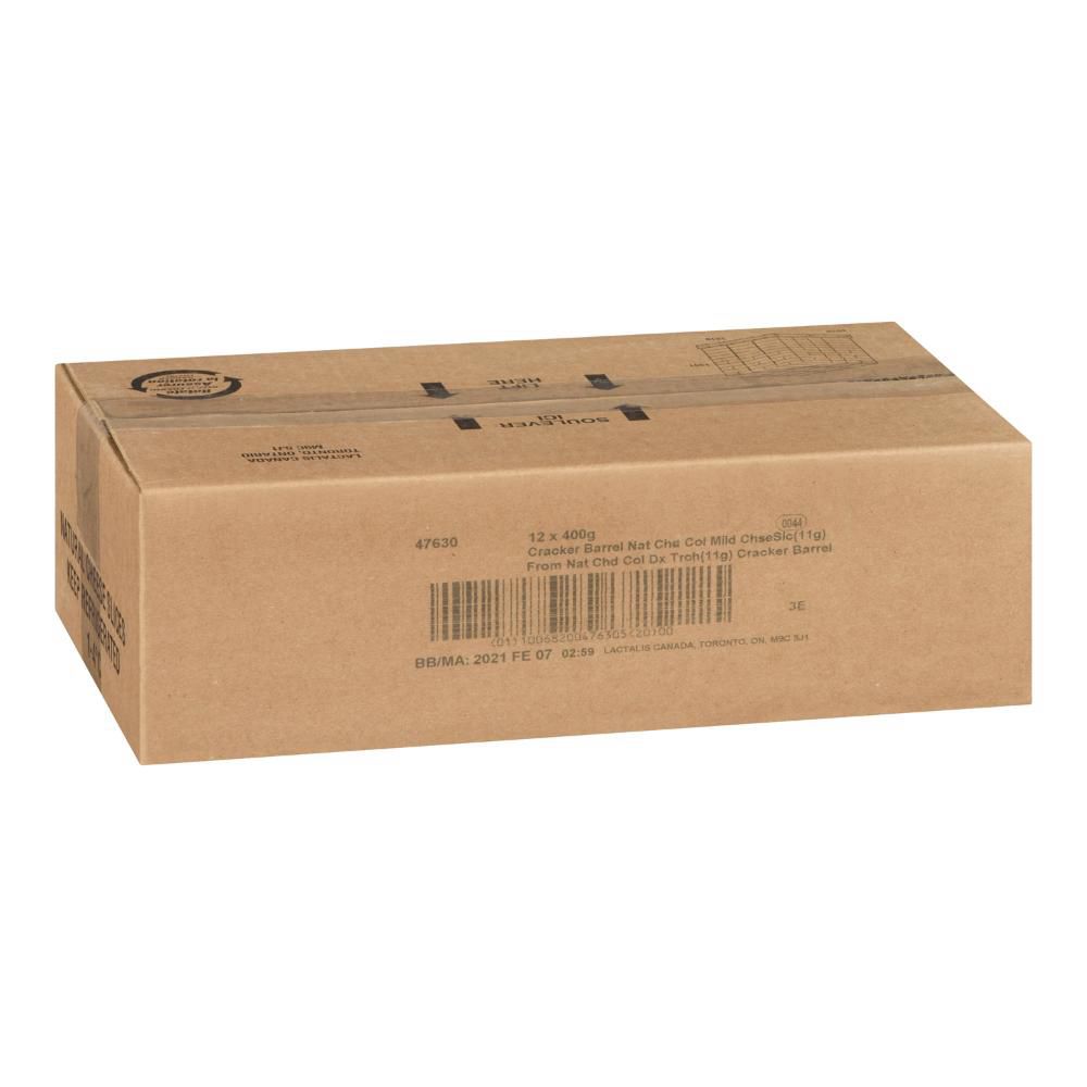 Cracker Barrel Mild Cheddar Cheese Slices, 400 G -- 12 Per Case