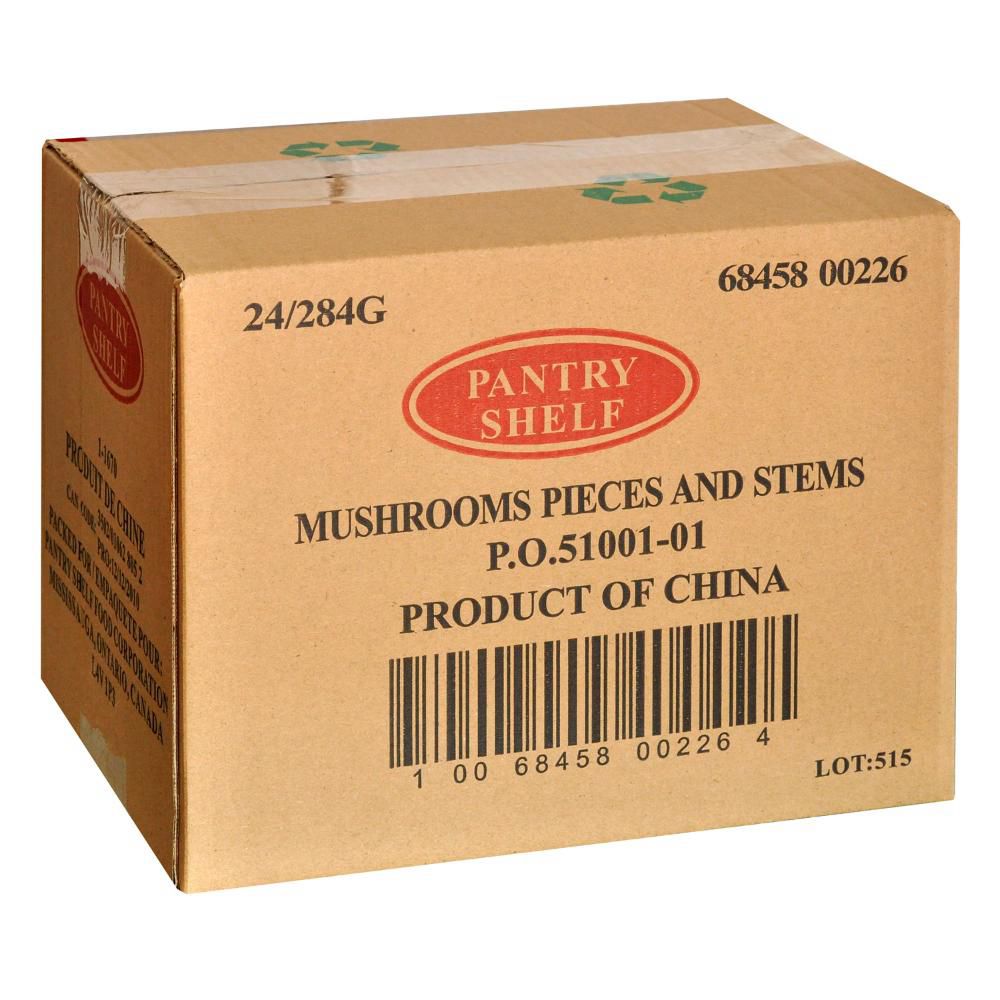 Pantry Shelf Morceaux Et Tiges De Champignons, 284 Ml -- 24 Par Boîte