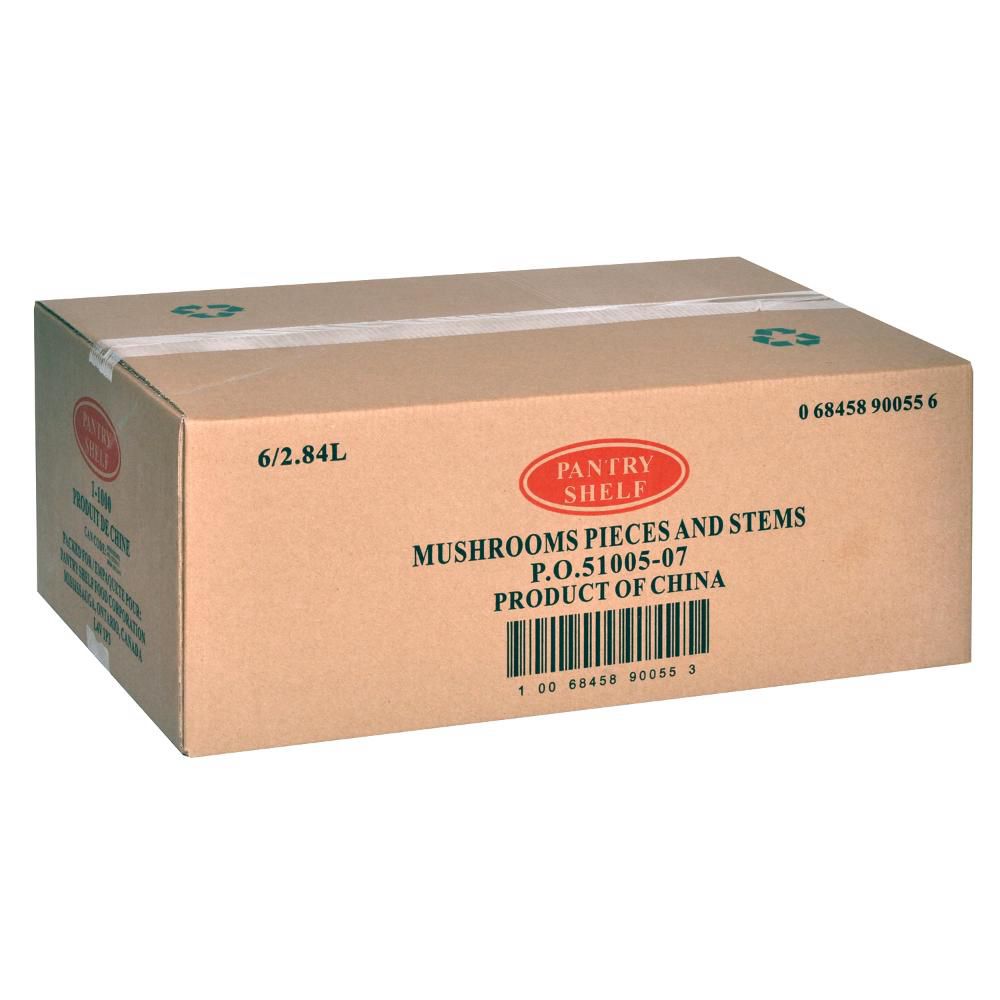 Pantry Shelf Morceaux Et Tiges De Champignons, 2,84 L -- 6 Par Caisse