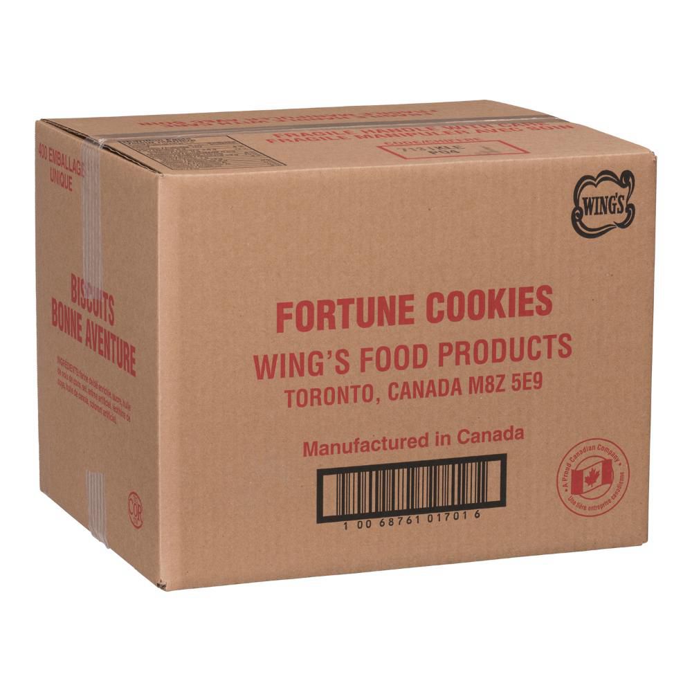 Wing's Fortune Cookie -- 400 Per Case