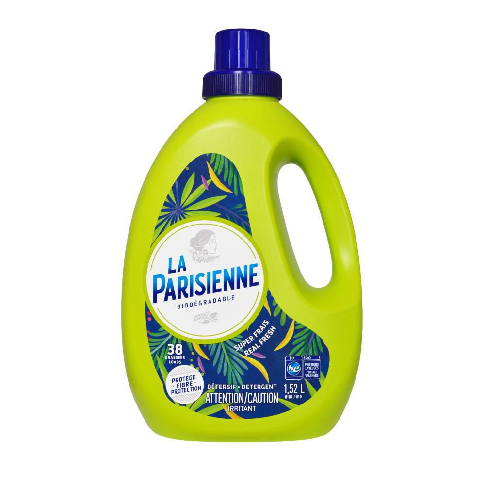 La Parisienne Détergent À Lessive Liquide Biodégradable Real Fresh, 1,52 L -- 6 Par Boîte