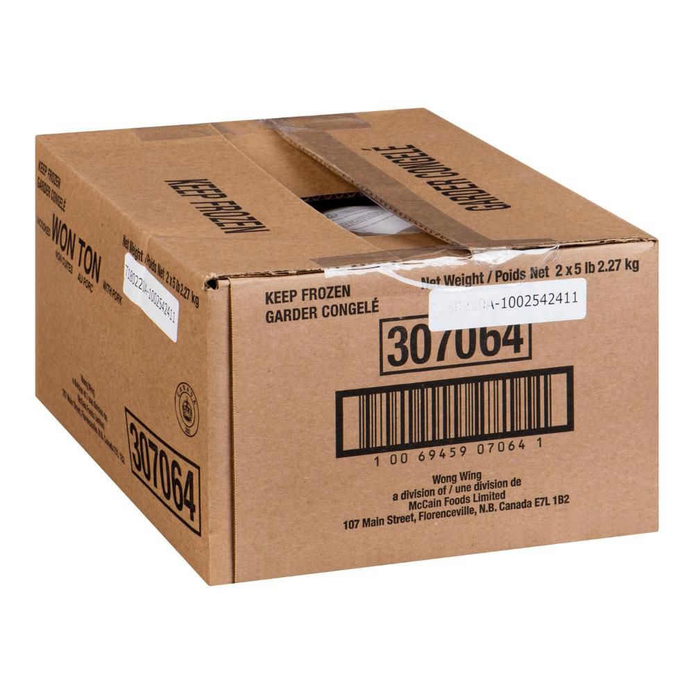 Wong Wing Uncooked Won Ton With Pork, 2.27 Kg -- 2 Per Case