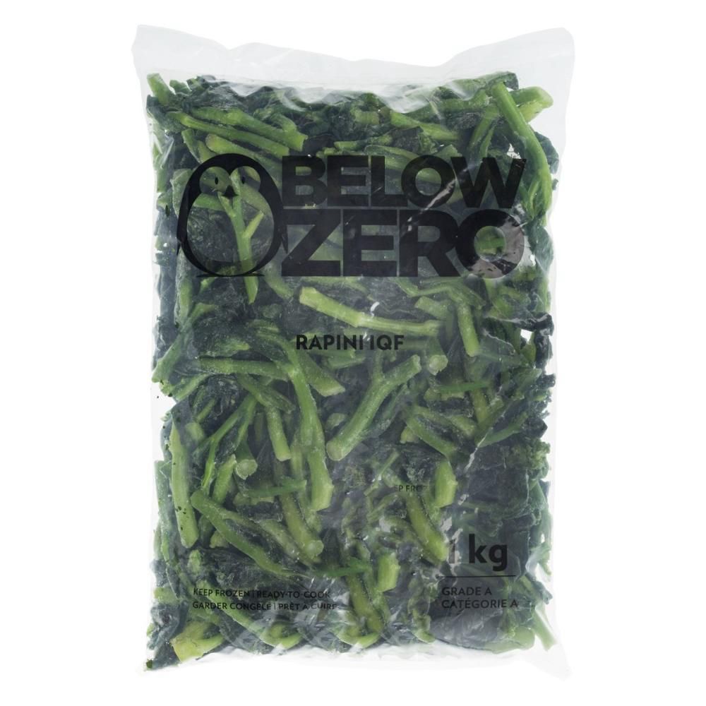 Below Zero Iqf Rapini Cut, 1 Kg -- 5 Per Case