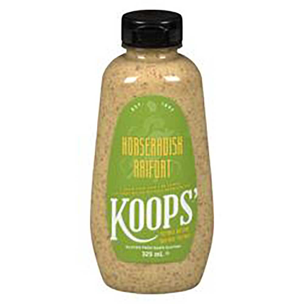 Koops' Moutarde Au Raifort, 325 Ml -- 12 Par Boîte