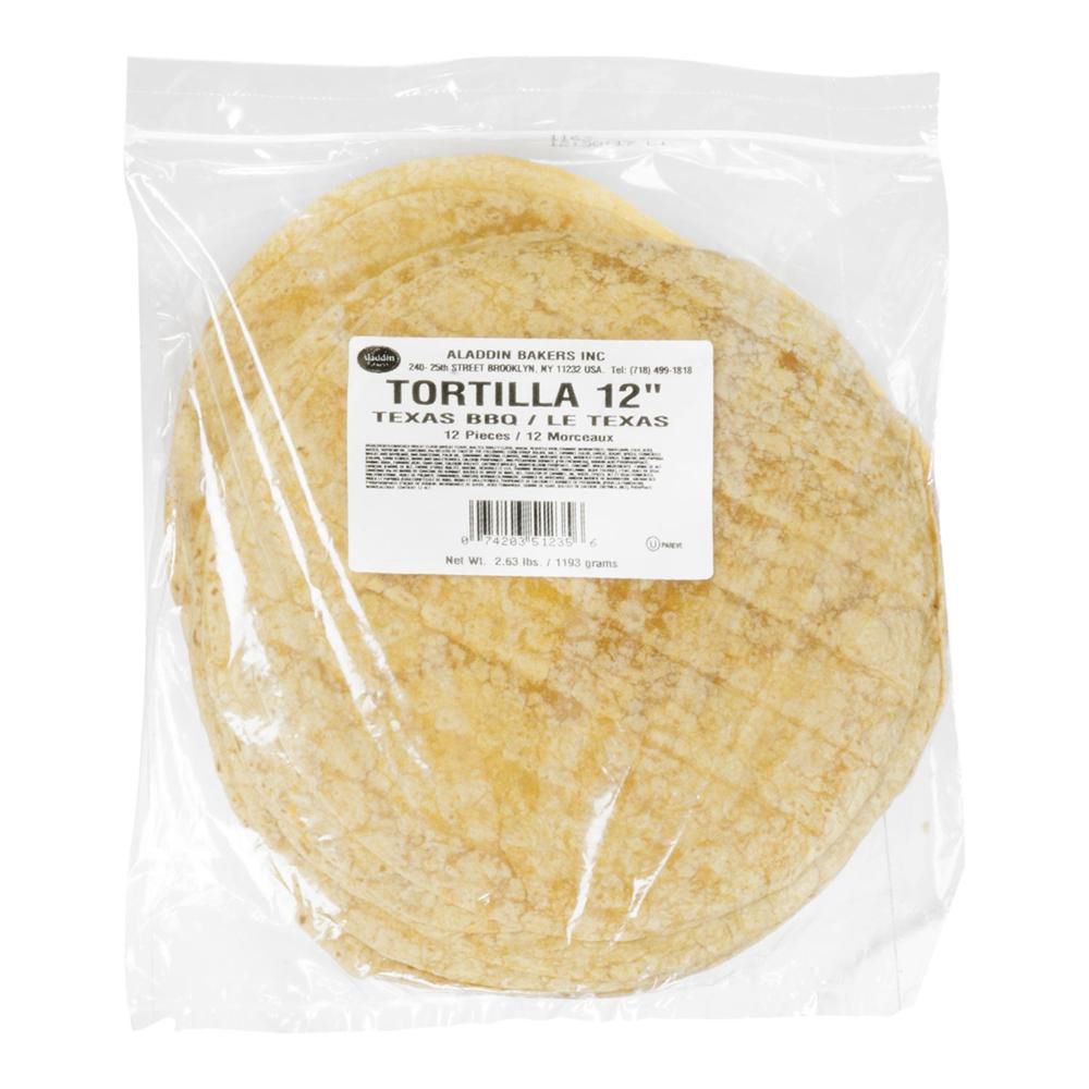 Aladdin Tortillas Texas Bbq De 12 Po, 12 Unités -- 6 Par Boîte