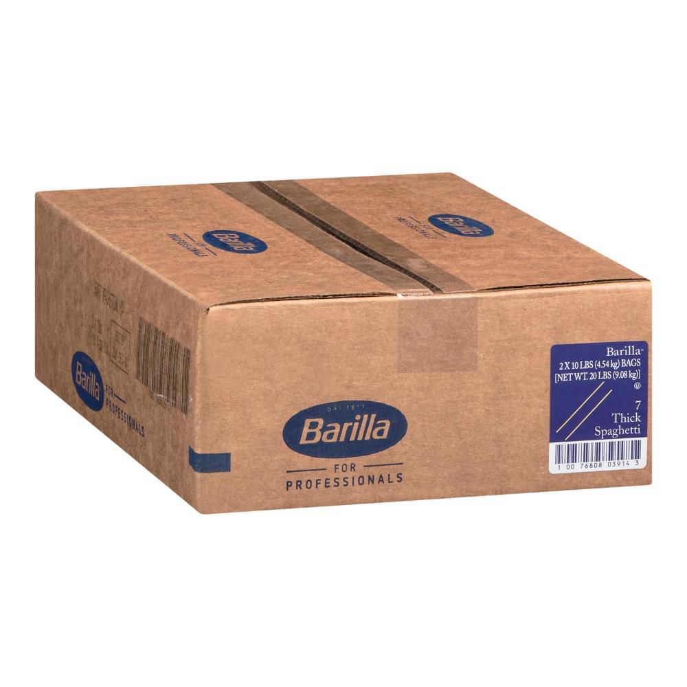 Barilla Pâtes Spaghetti Épaisses Numéro 7, 4,54 Kg -- 6 Par Boîte