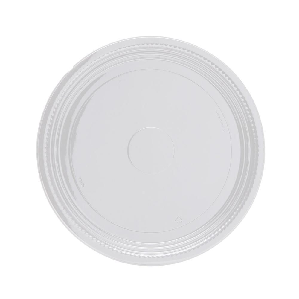 Wna 12 In Pet Clear Round Container Tray, 50 Count