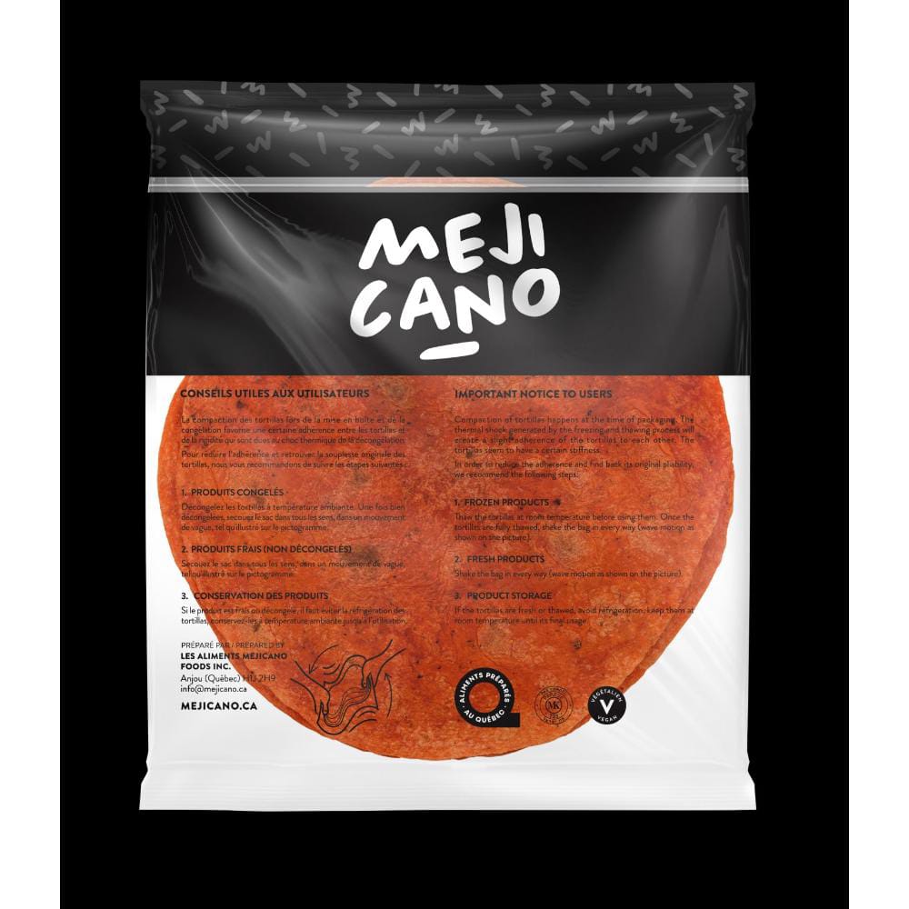 Mejicano 10 Inch Tomato Basil Tortilla, 12 Count -- 6 Per Case