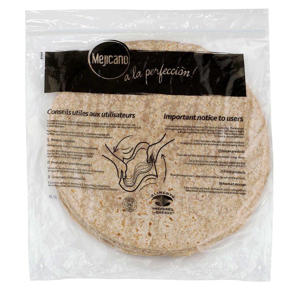 Mejicano 7 Inch Whole Wheat Tortilla, 12 Count -- 12 Per Case