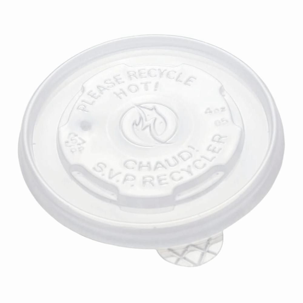 Hy Pax Couvercles En Polypropylène Pour Gobelets En Papier De 4 Oz, 100 Unités -- 20 Par Boîte