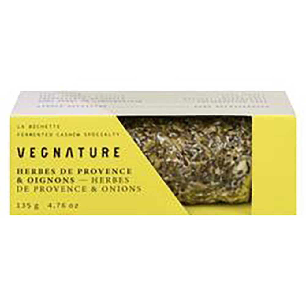Vegnature Herbes De Provence And Onions Plant-based Goat Cheese, 135 G -- 6 Per Case