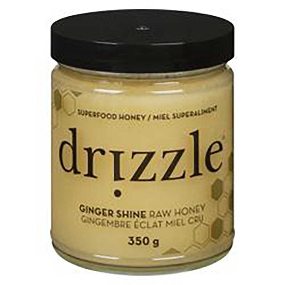 Drizzle Ginger Shine Raw Honey, 350 G -- 12 Per Case