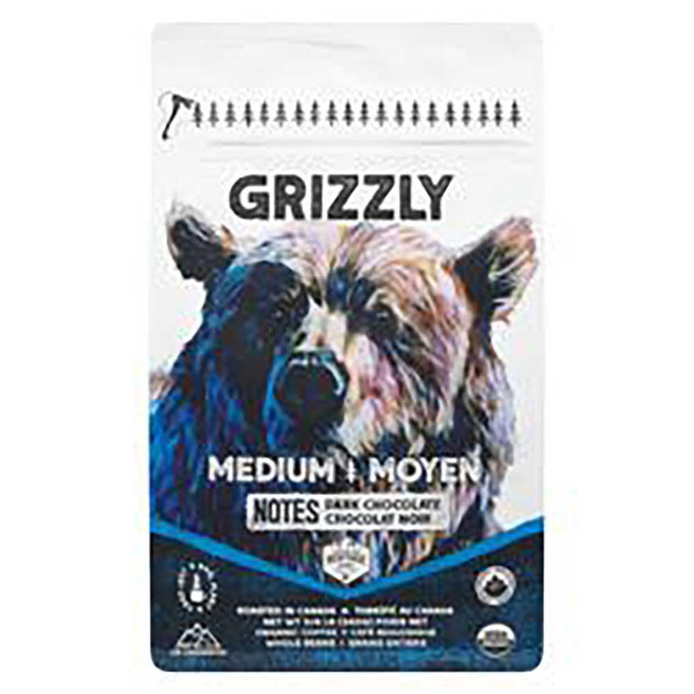 Canadian Heritage Café En Grains Entiers Grizzly À Torréfaction Moyenne, 340 G -- 6 Par Boîte