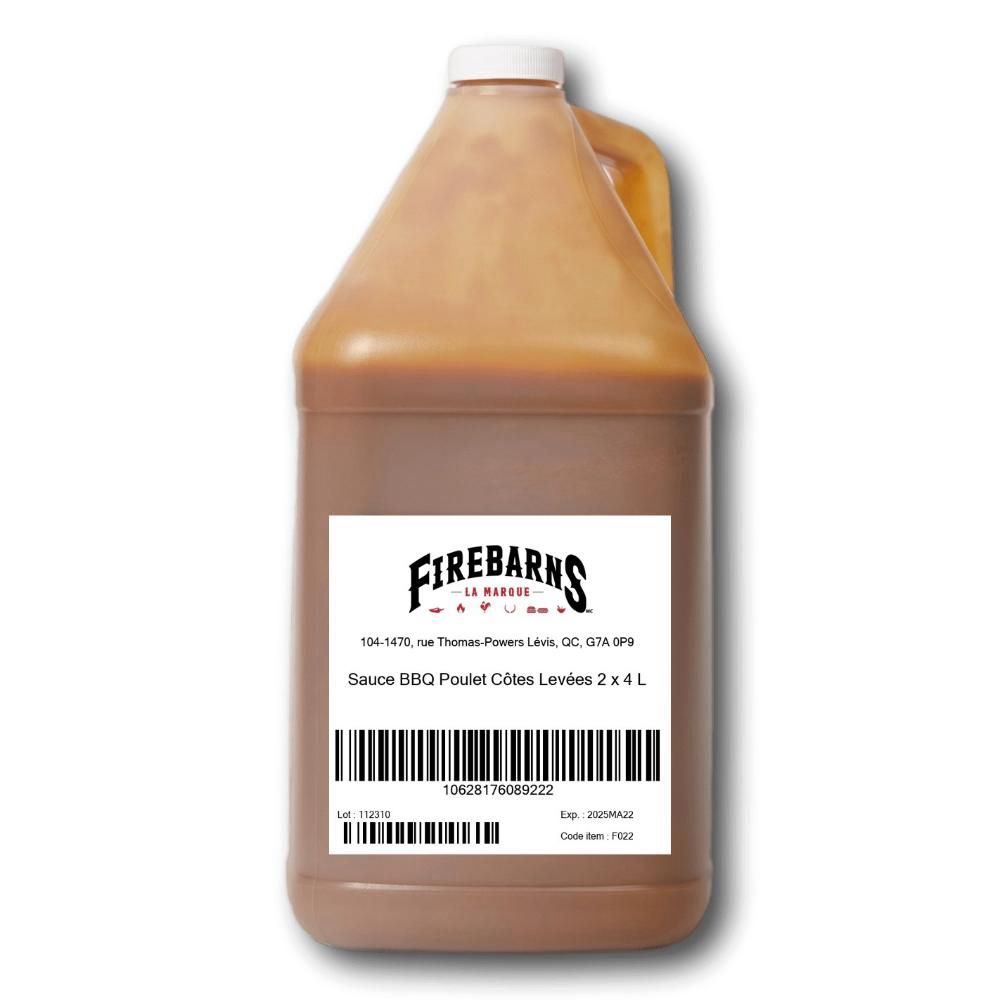 Firebarns Sauce Barbecue Pour Poulet/côtes Levées, 4 Kg -- 2 Par Caisse