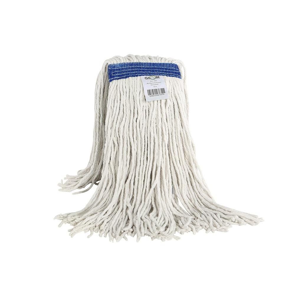 Globe Cot-pro White Cotton Narrow Band Wet Cut End Mop, 16 Oz Capacity -- 12 Per Case