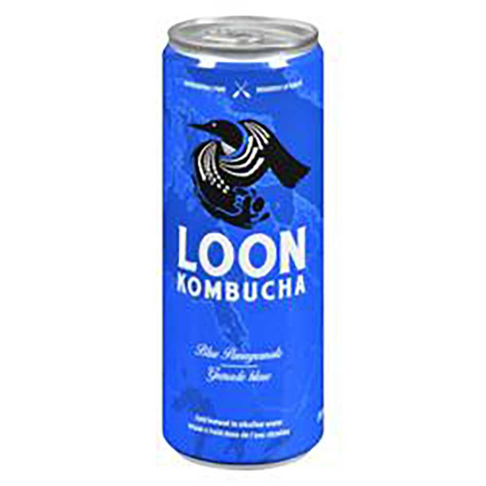 Loon Blue Pomegranate Kombucha, 355 Ml -- 12 Per Case