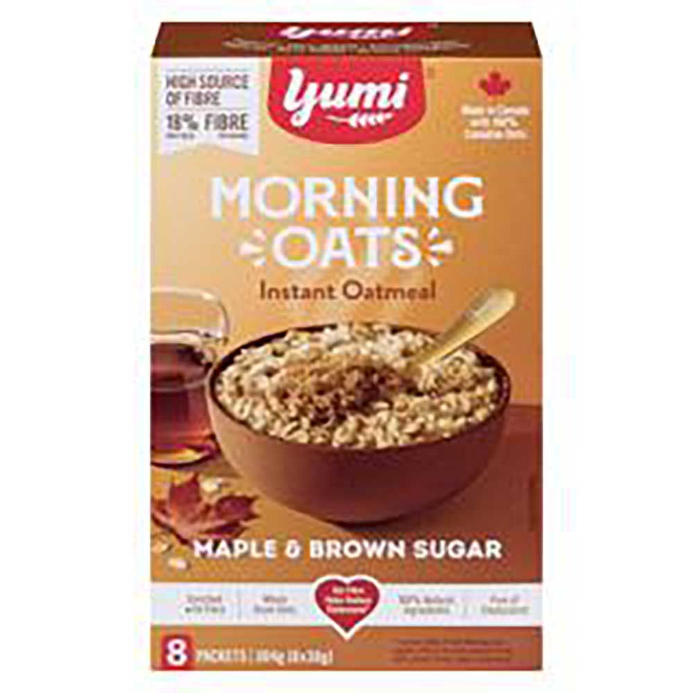 Yumi Gruau Du Matin À L'érable Et À La Cassonade, 304 G -- 6 Par Boîte