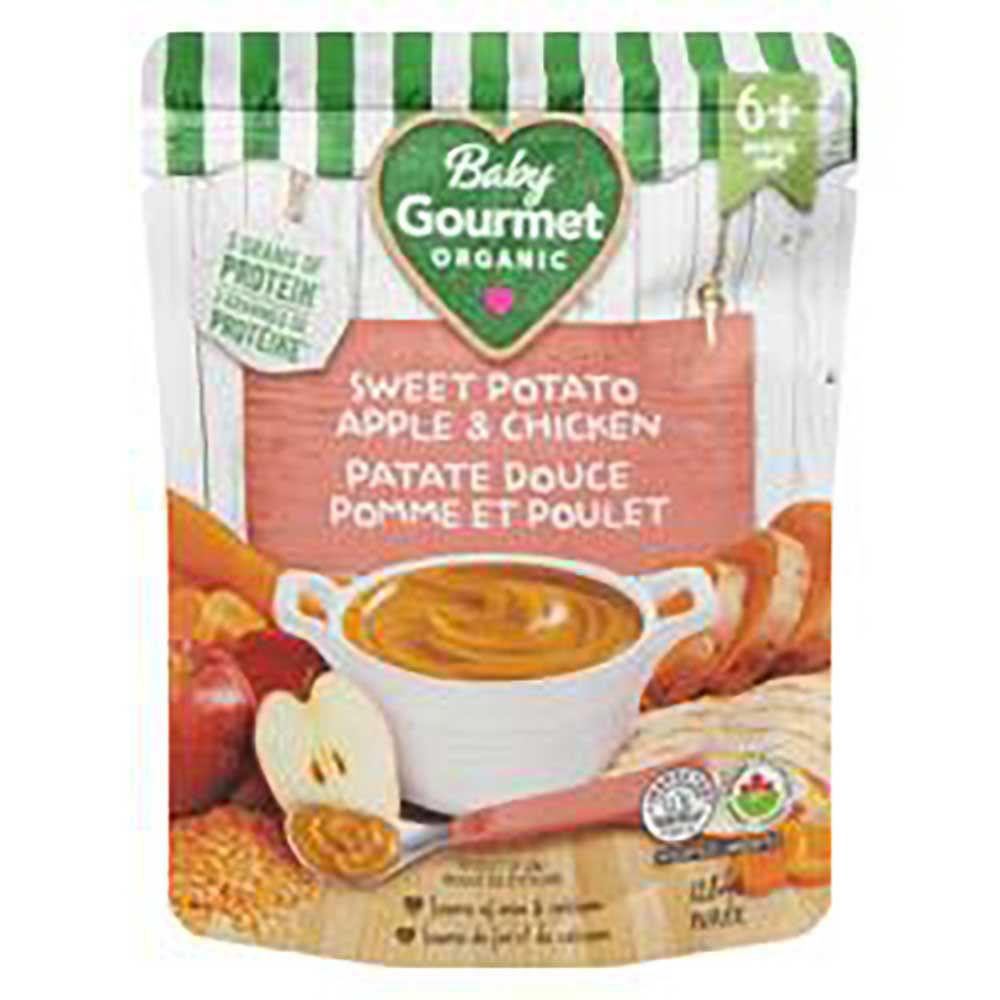 Baby Gourmet Organic Sweet Potato Apple And Chicken Puree Meal, 128 Ml -- 16 Per Case