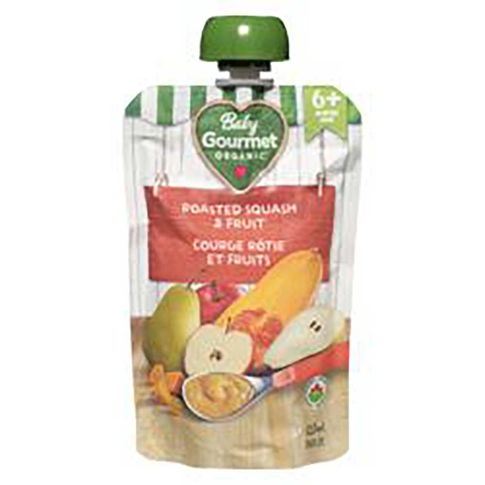 Baby Gourmet Purée De Courge Et De Fruits Rôtis Biologique De Stade 2, 128 Ml -- 12 Par Boîte