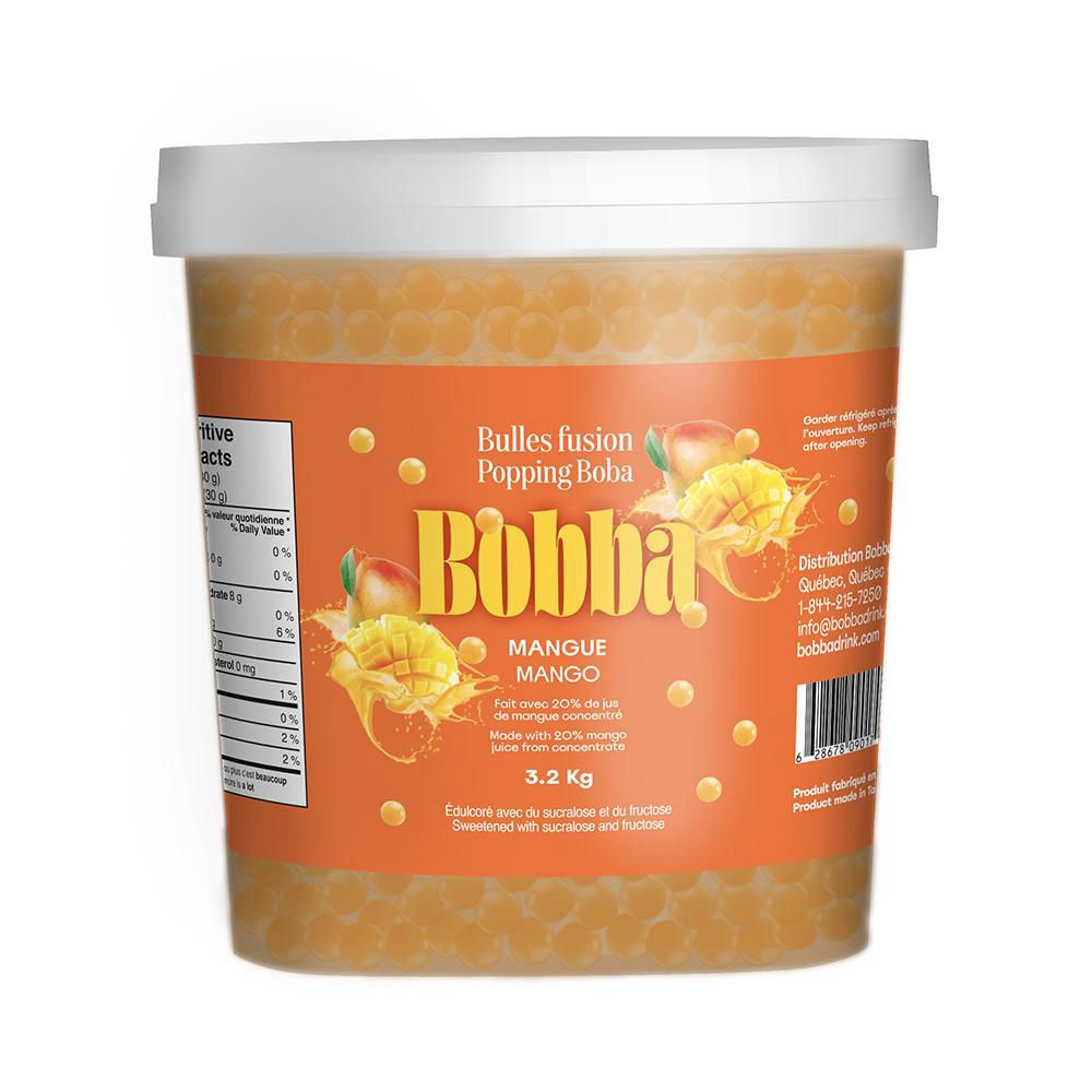 Bobba Mango Popping Boba, 3.2 Kg -- 4 Per Case