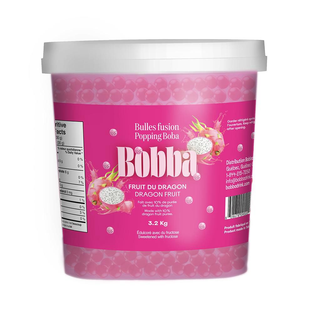 Bobba Dragon Fruit Popping Boba, 3.3 Kg -- 4 Per Case
