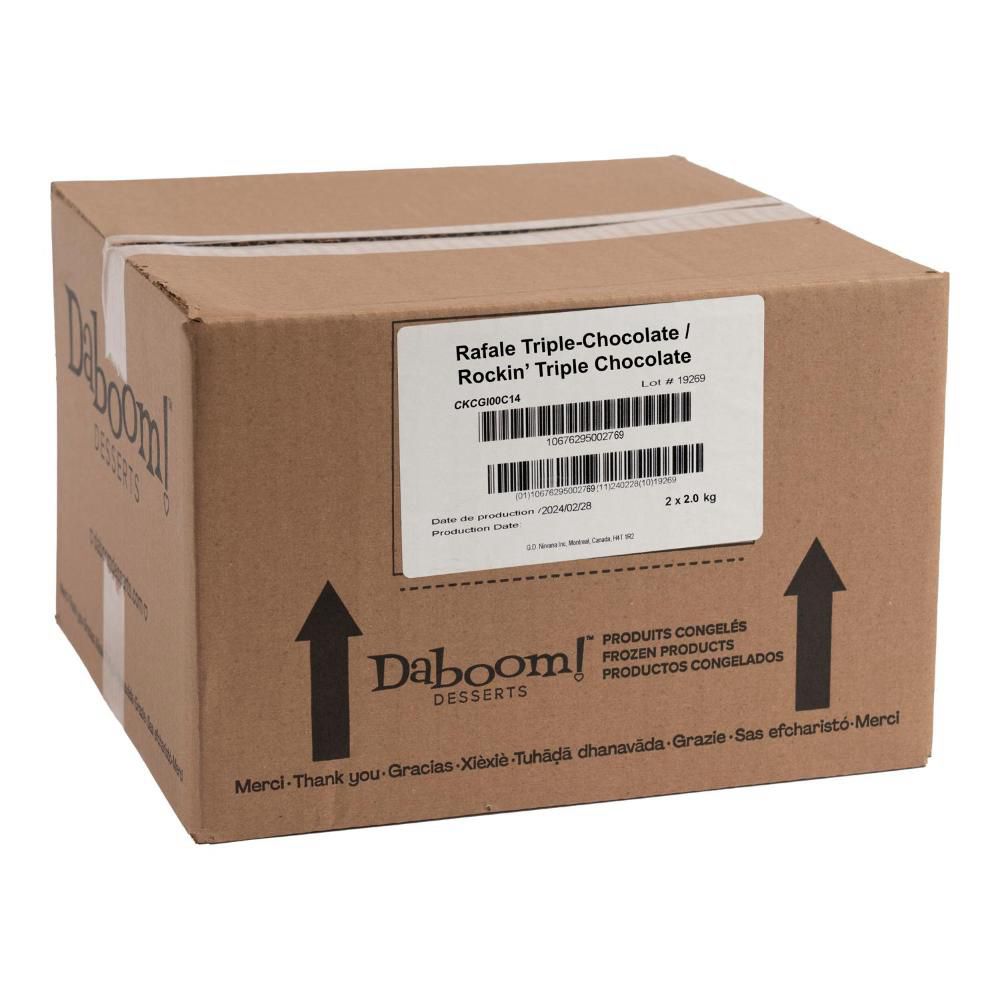 Daboom Rocking Triple Chocolate Round Cake, 2 Kg -- 2 Per Case
