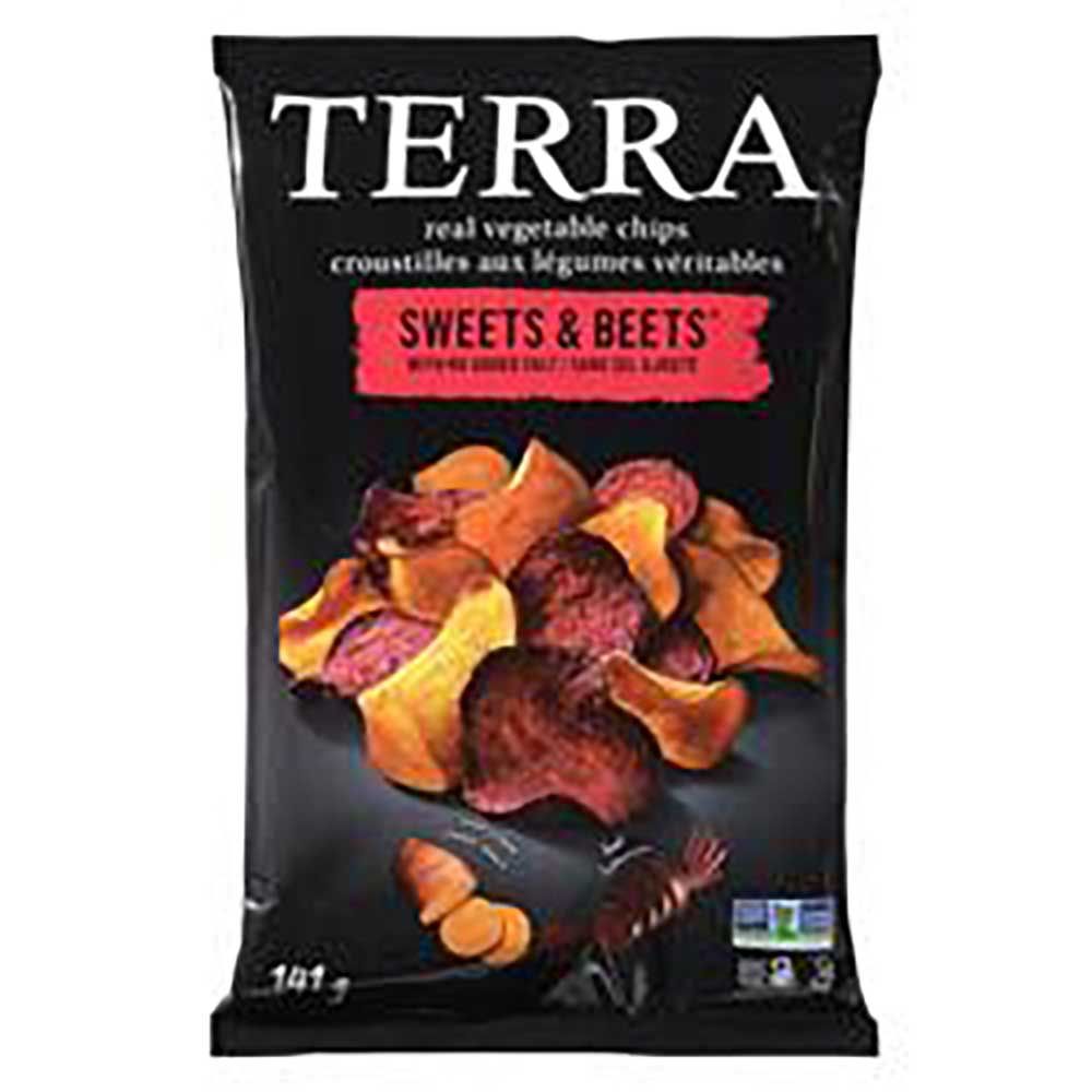 Terra Chips De Bonbons Et De Betteraves, 141 G -- 12 Par Boîte