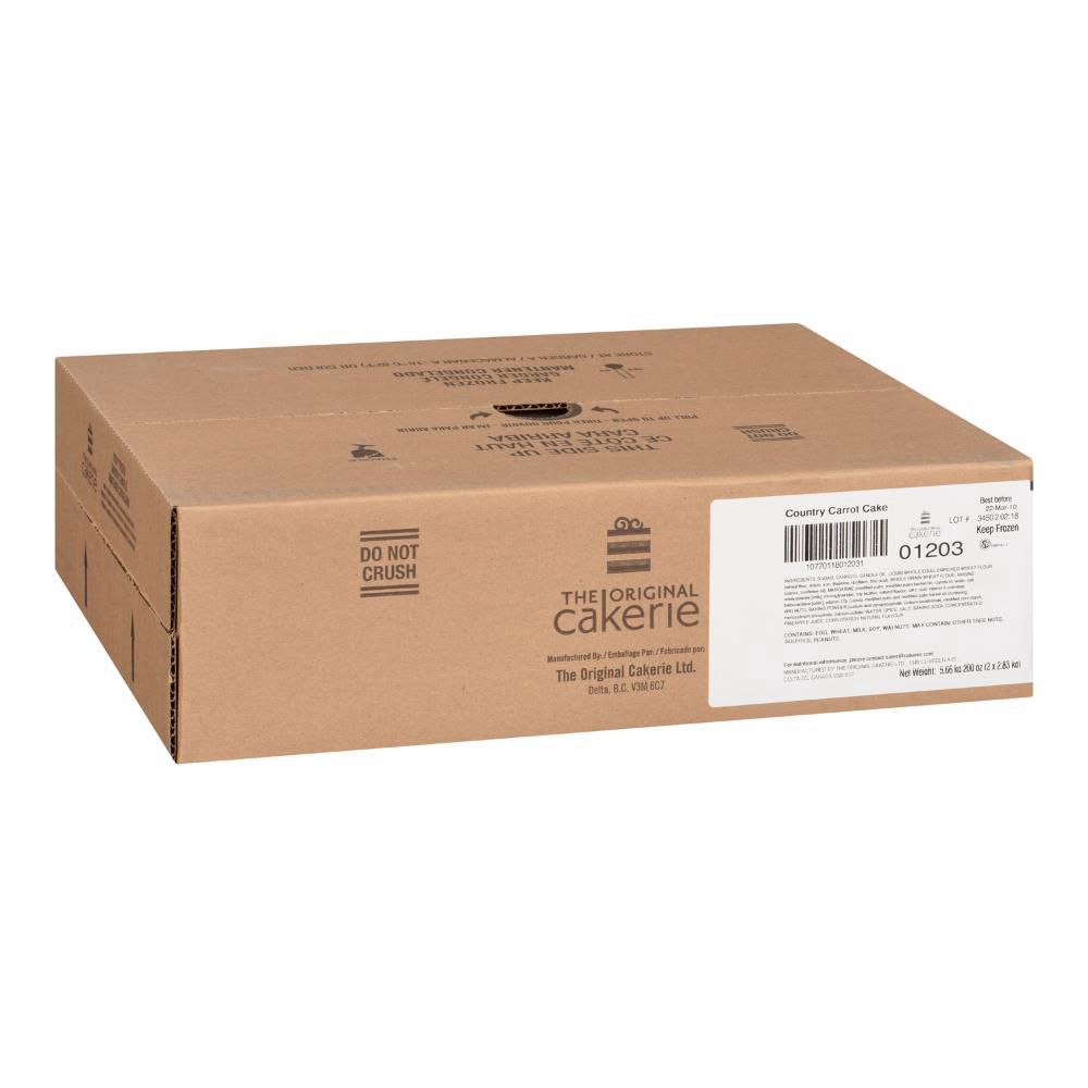 The Original Cakerie Gâteau Aux Carottes, 2,83 Kg -- 2 Par Boîte