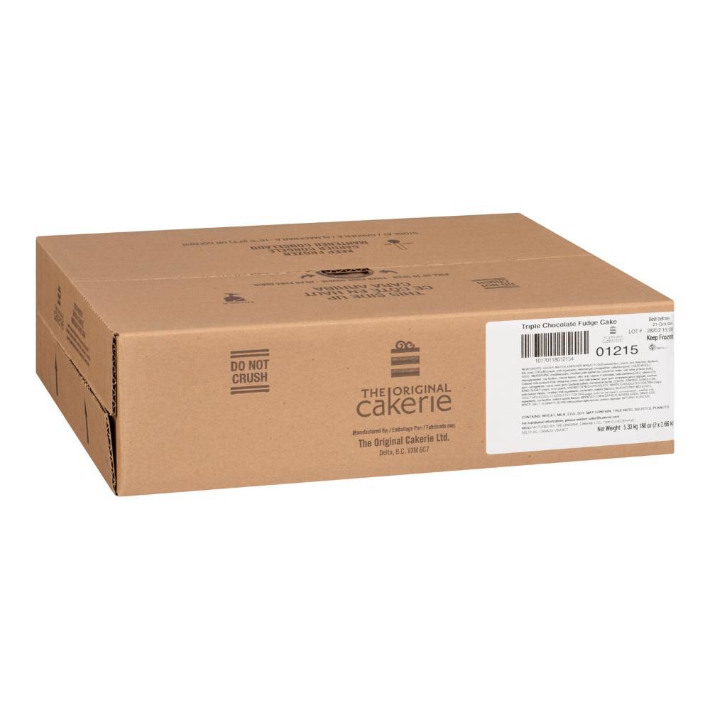 The Original Cakerie Gâteau Triple Chocolat/fudge, 2,66 Kg -- 2 Par Boîte