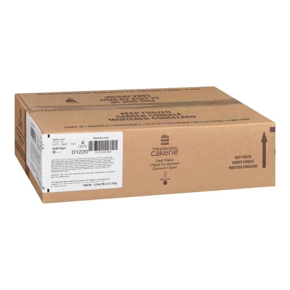 The Original Cakerie Brownie Tiger Slab, 2,78 Kg -- 2 Par Boîte