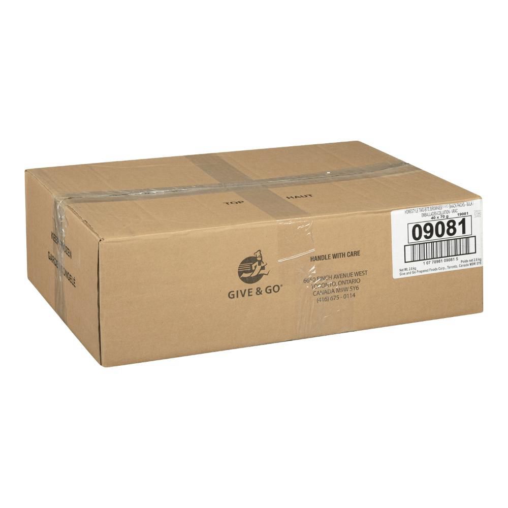 Two Bite Chocolate Brownies, 70 G -- 40 Per Case