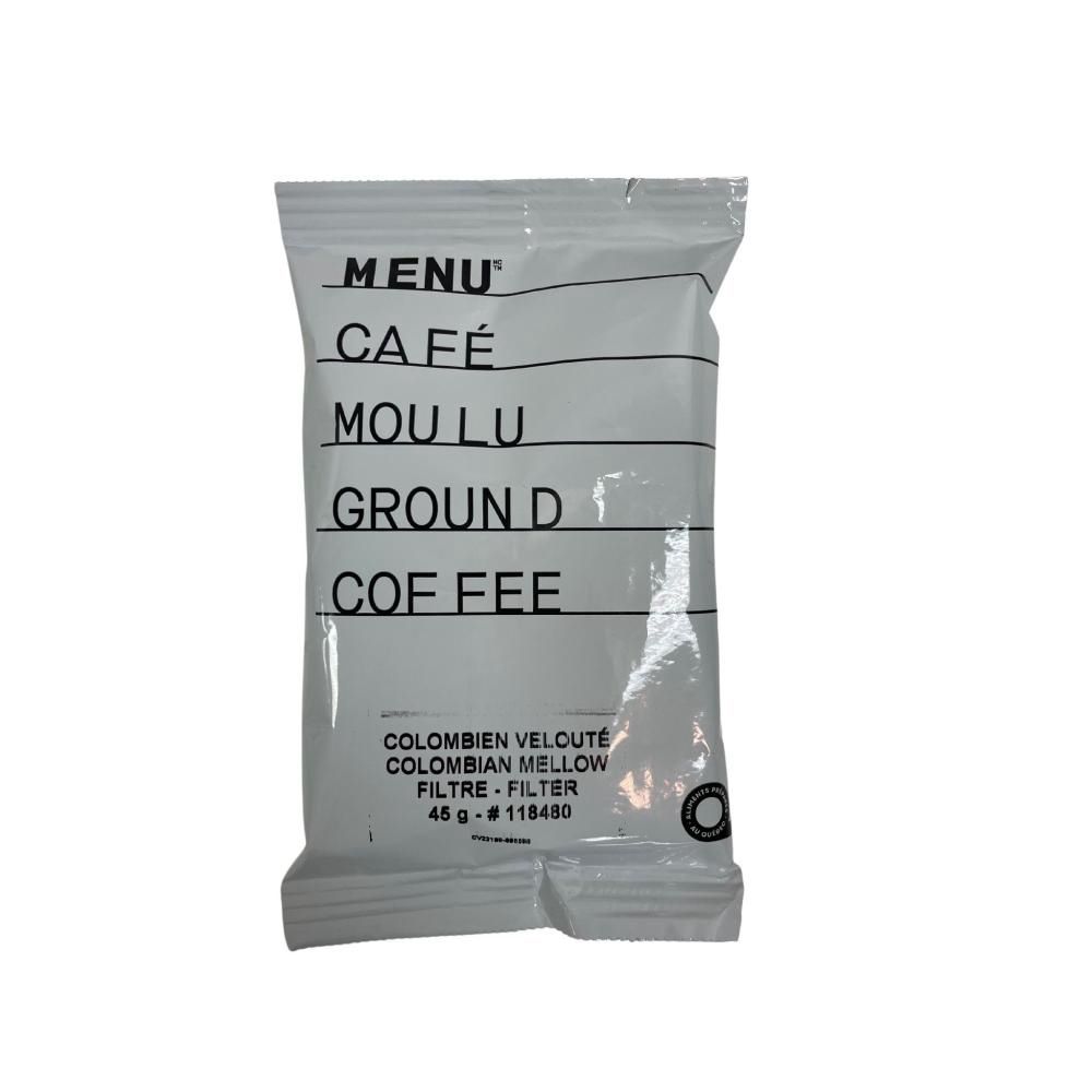 Menu 100 Percent Colombian Filter Coffee, 50 G -- 50 Per Case