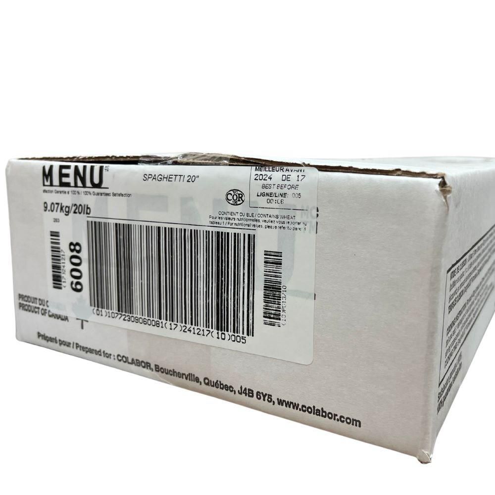 Menu Long Spaghetti Pasta, 9.07 Kg
