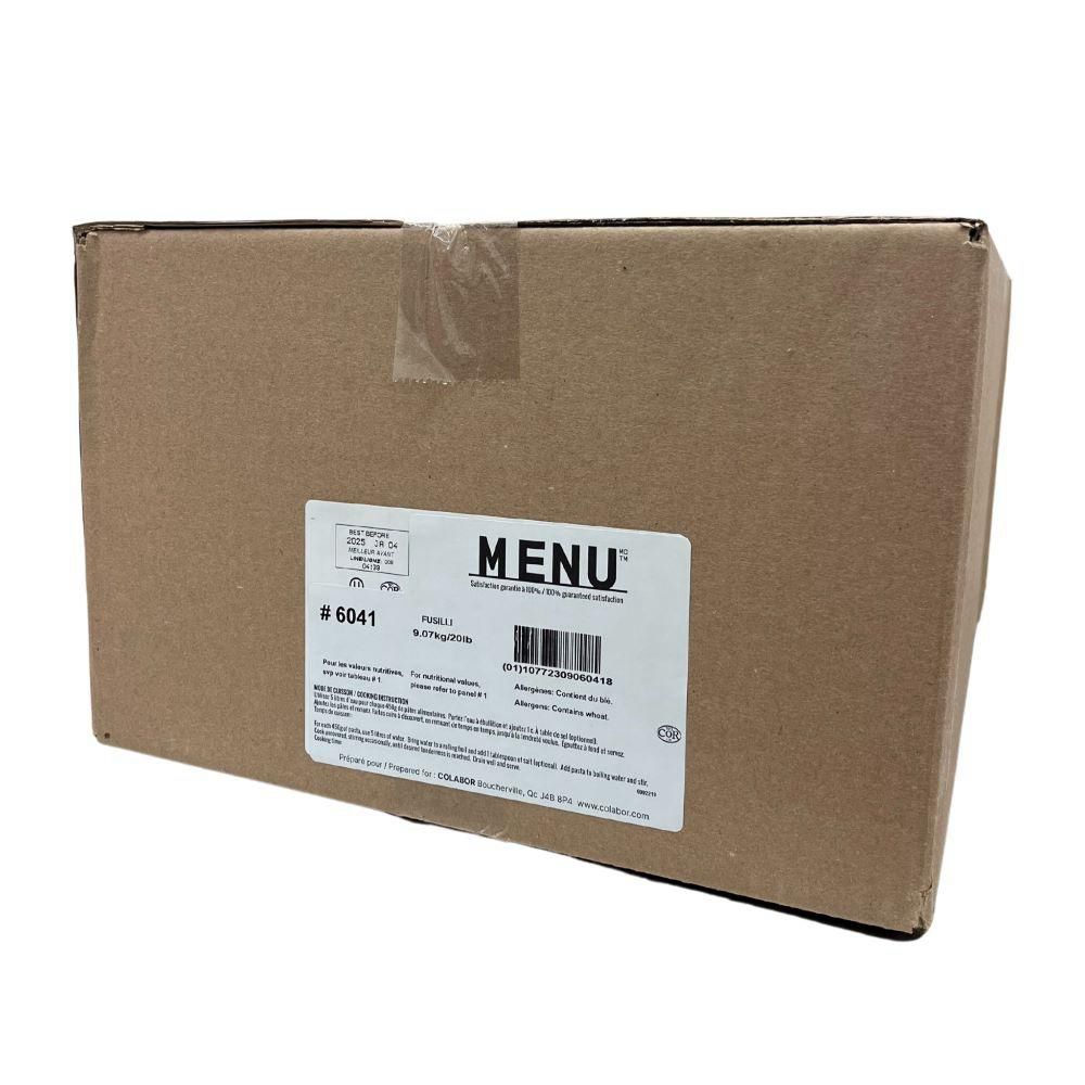 Menu Fusilli Pasta, 9.07 Kg