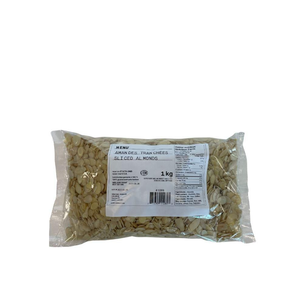 Menu Sliced Almonds, 1 Kg -- 2 Per Case