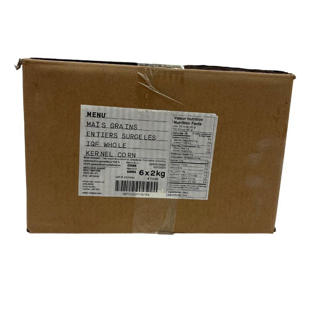 Menu Whole Corn Kernel, 2 Kg -- 6 Per Case