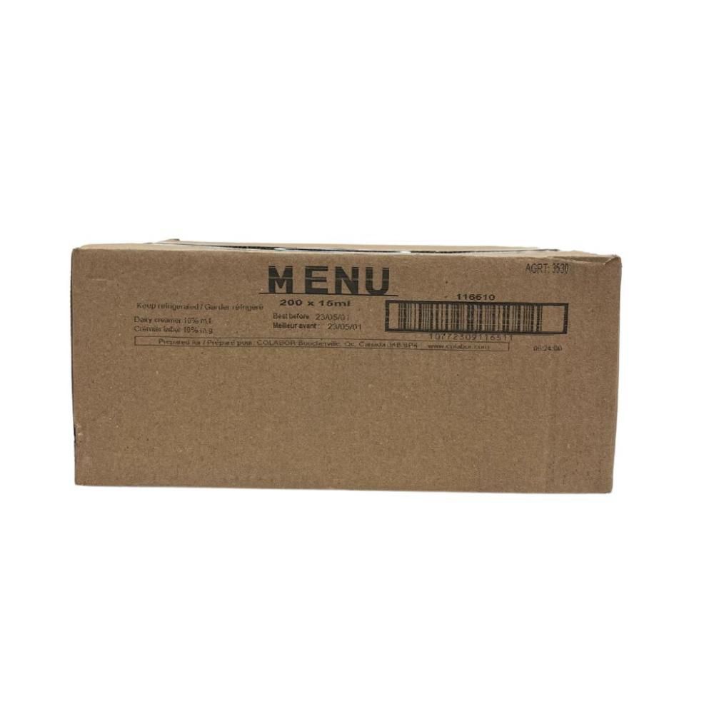 Menu Dairy Creamer, 15 Ml -- 200 Per Case