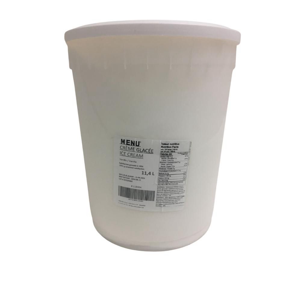 Menu Vanilla Ice Cream, 11.4 L