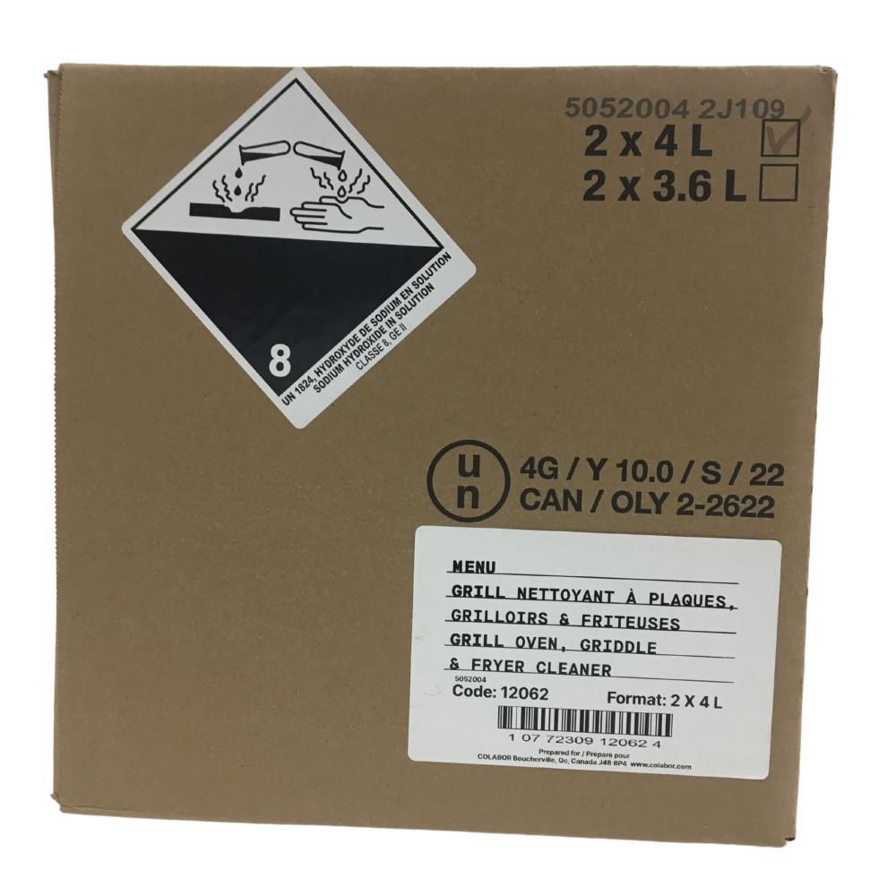 Menu Grill Oven Griddle And Fryer Cleaner, 4 L -- 2 Per Case
